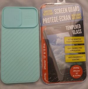 Iphone 12 Case with Camera Protector and Screen Protector